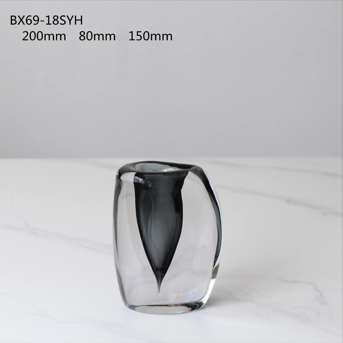 Thickened glazed vase