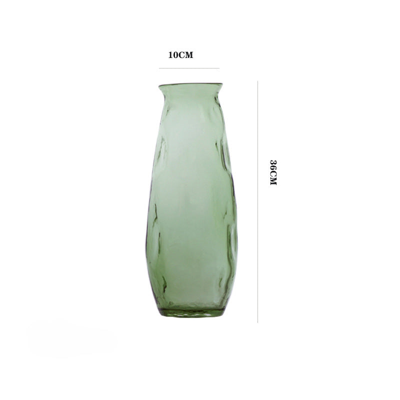 Green irregular vase
