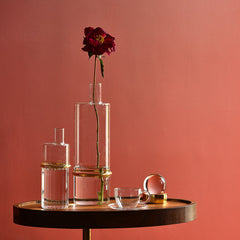 Lantern glass vase