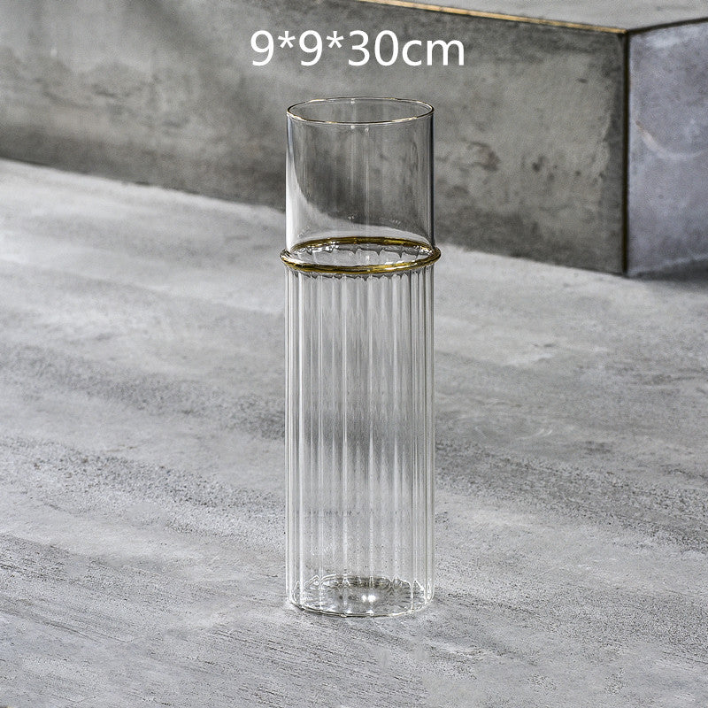 Lantern glass vase