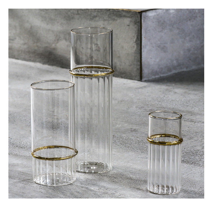 Lantern glass vase