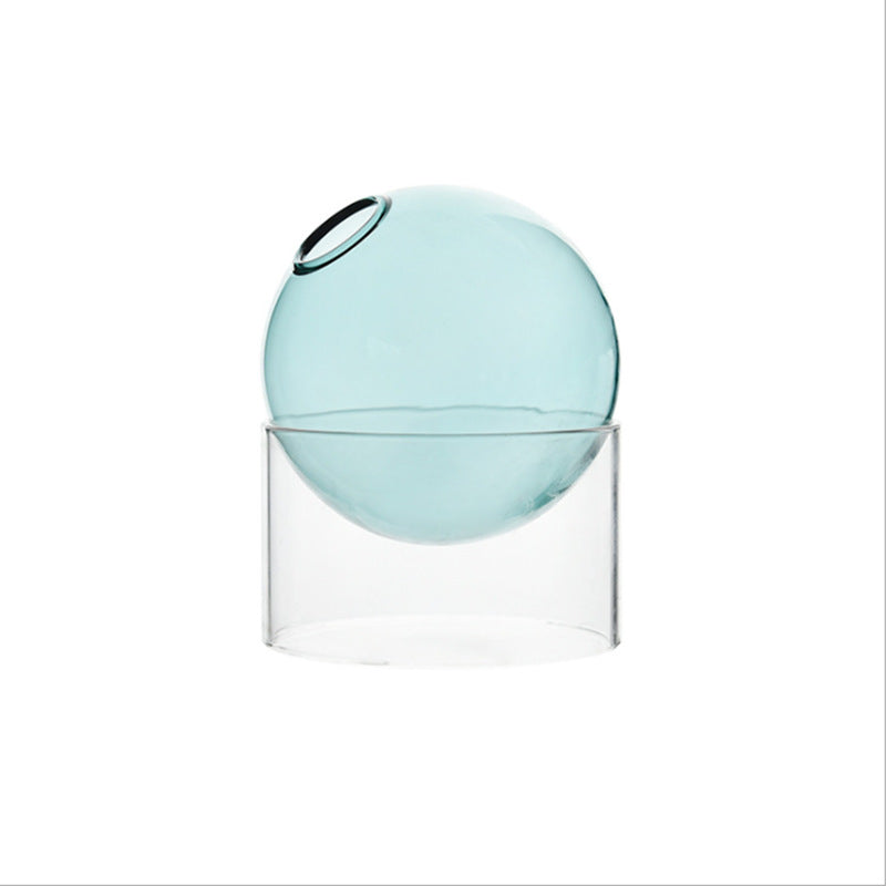 Colored glass vase
