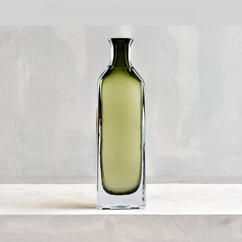 Color transparent vase