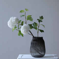 Transparent soot vase