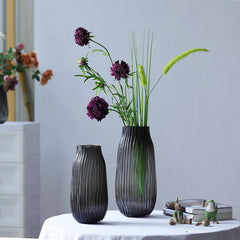 Transparent soot vase
