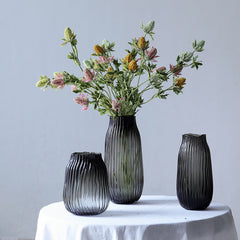 Transparent soot vase