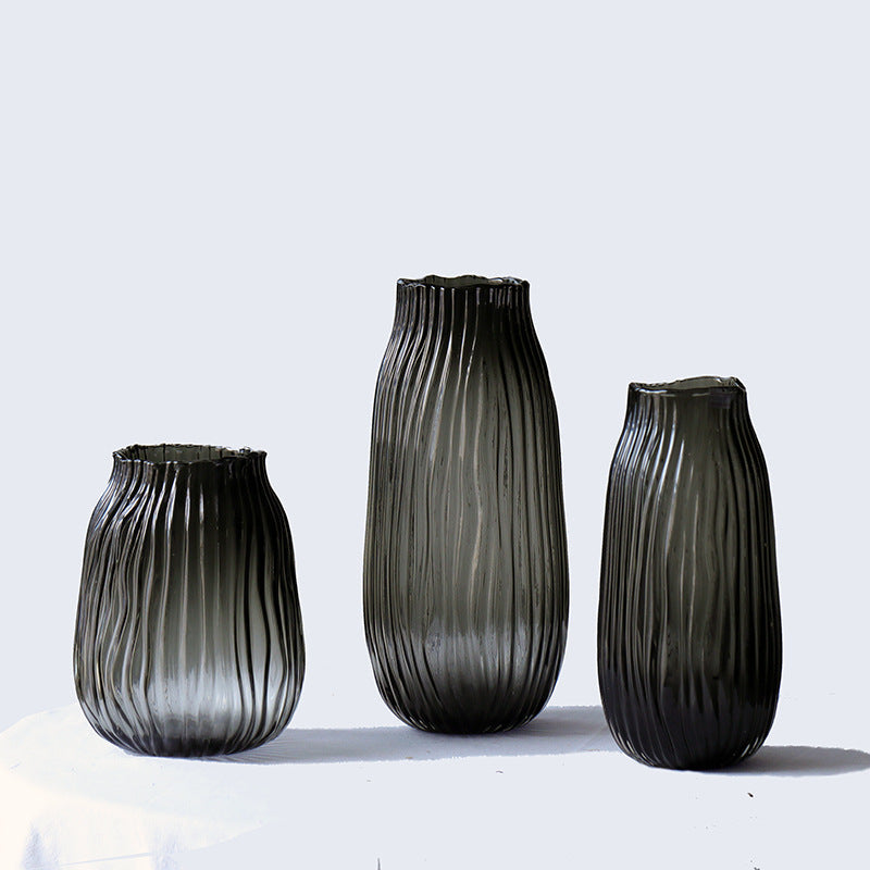 Transparent soot vase