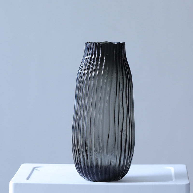 Transparent soot vase