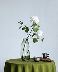 Green irregular vase