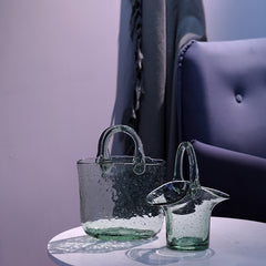 Hand bag vase