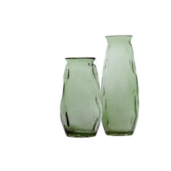 Green irregular vase