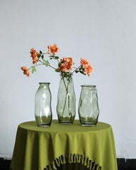 Green irregular vase