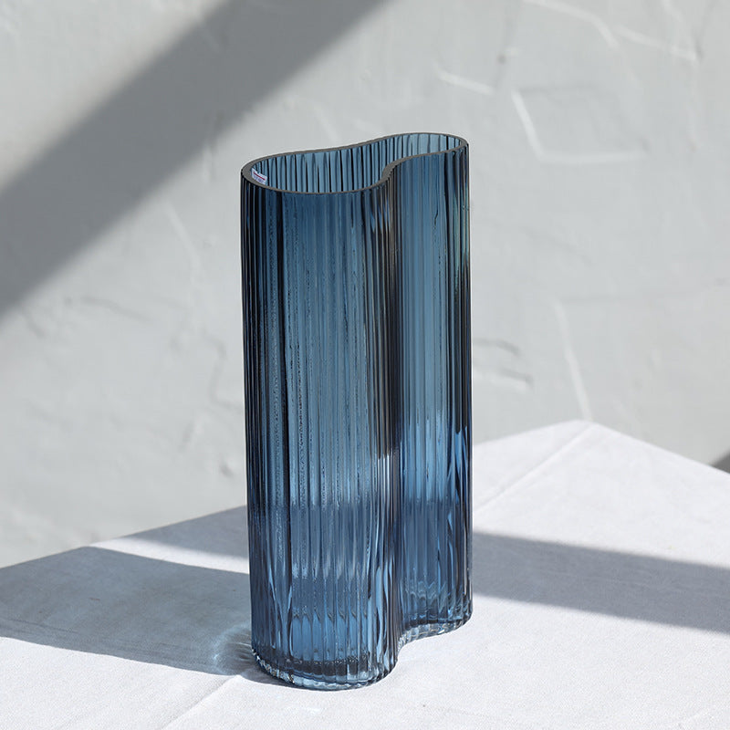 Modern blue vase