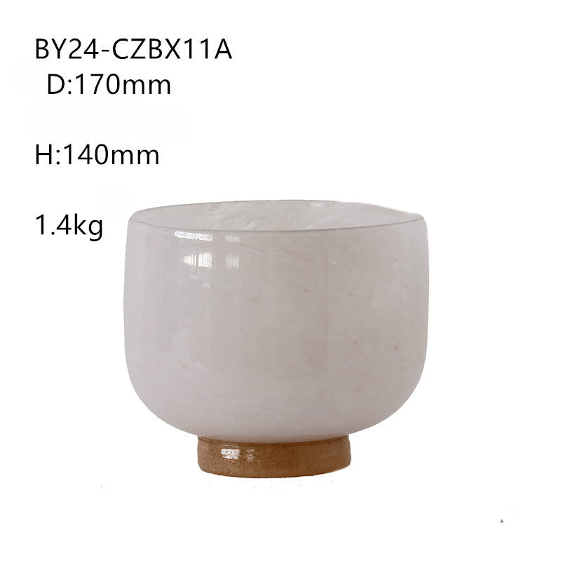 Two-color splicing vase