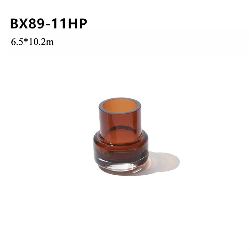 Colored transparent vase
