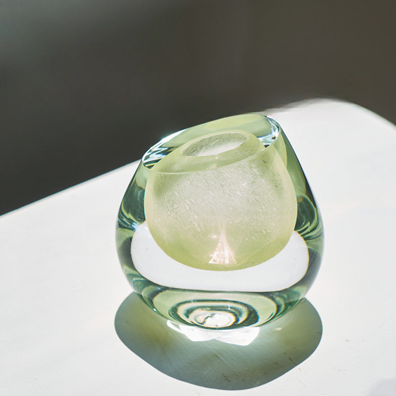 Oblique mouth vase