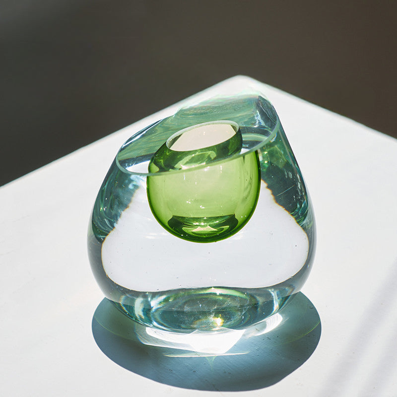 Oblique mouth vase