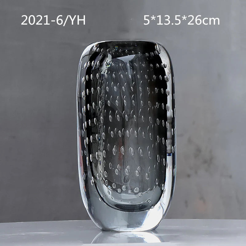 Thick-bottomed bubble vase