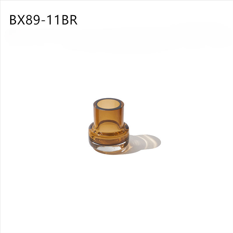 Brown transparent vase