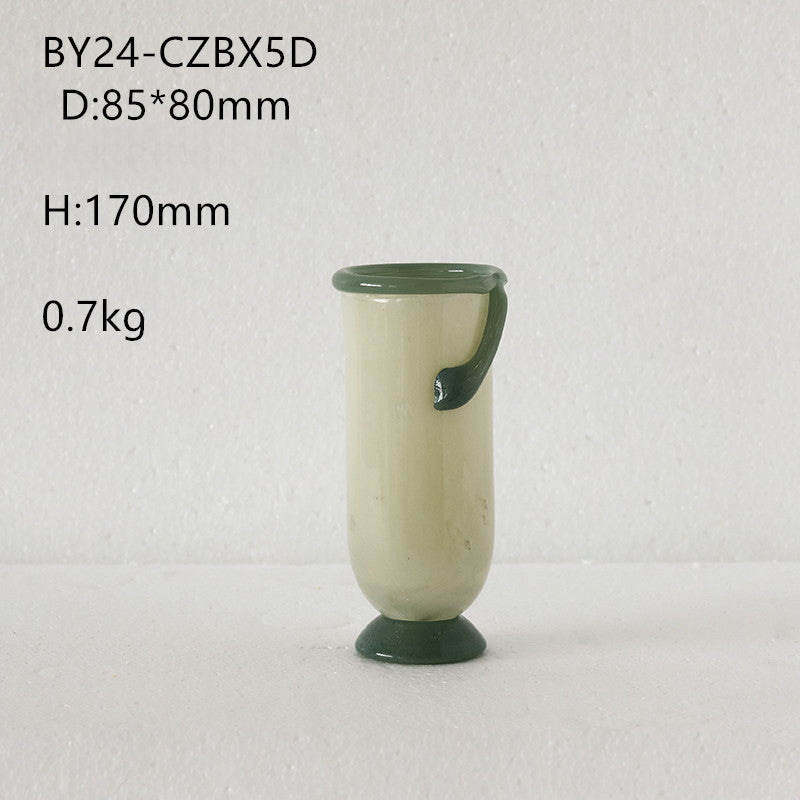 Two-color splicing vase