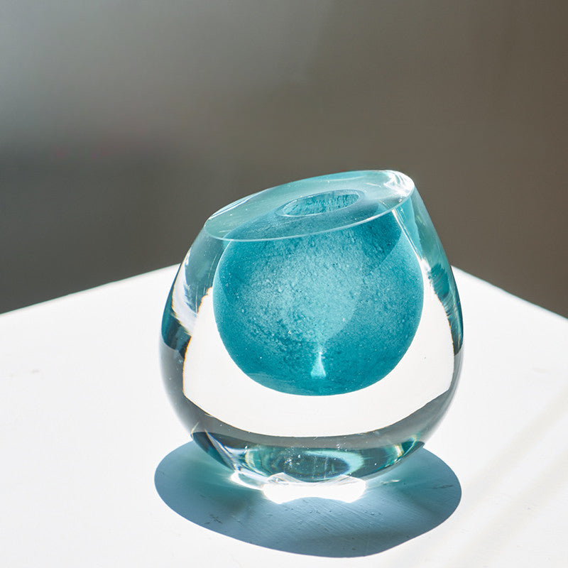 Oblique mouth vase