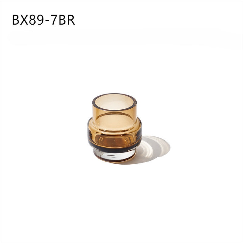 Brown transparent vase