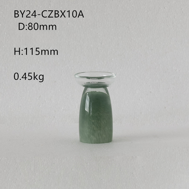 Two-color splicing vase