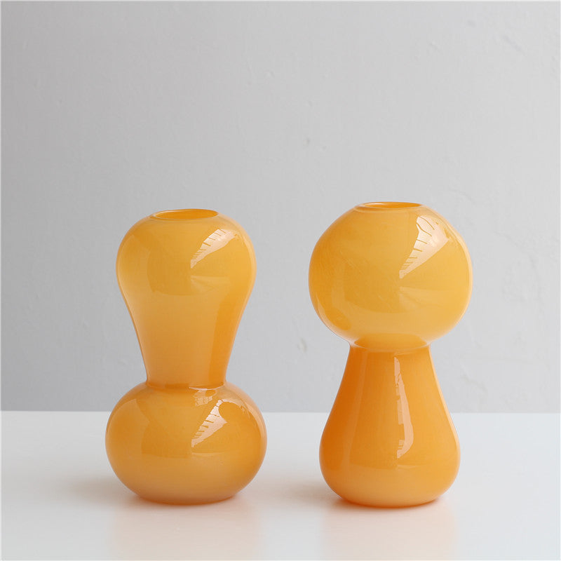 Antique orange vase