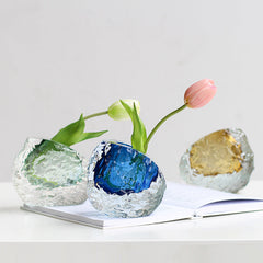 Glacier thick bottom vase