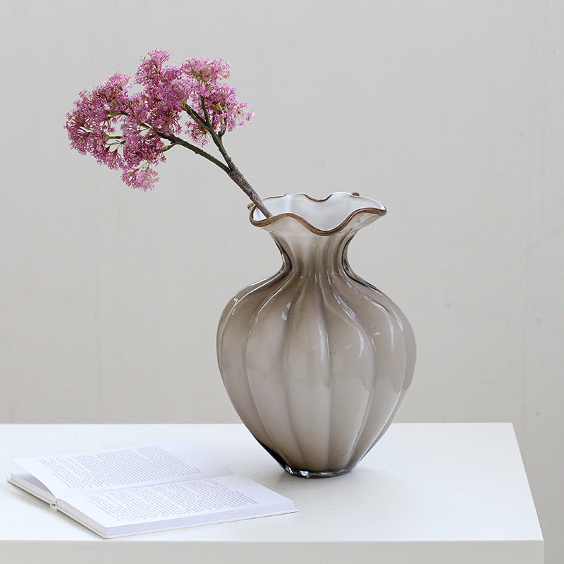 Wavy mouth vase