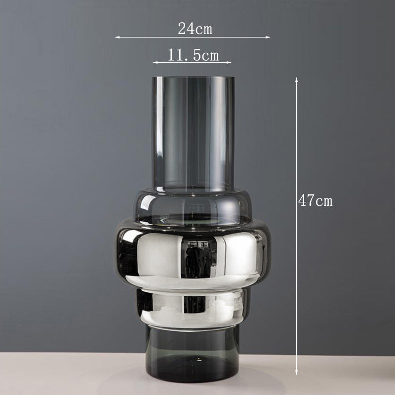Smoke gray vase