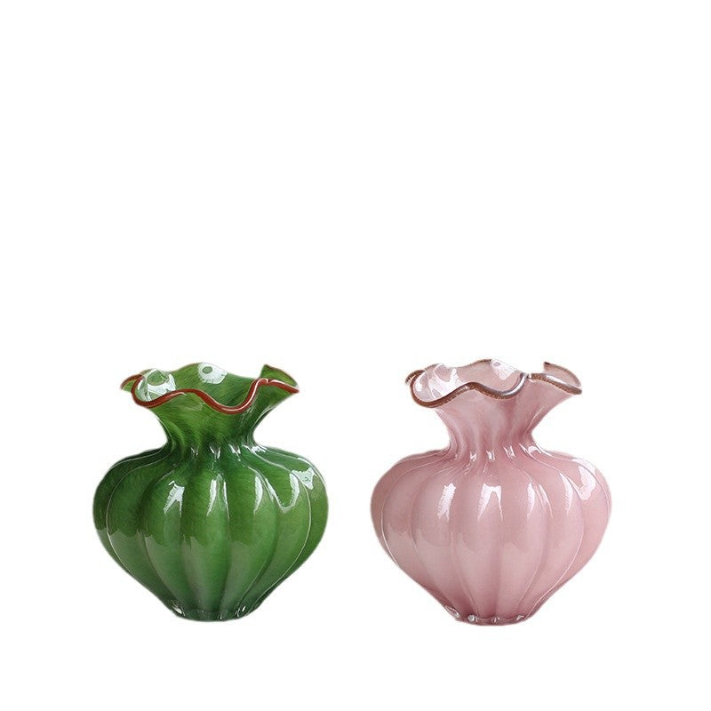 Wavy mouth vase