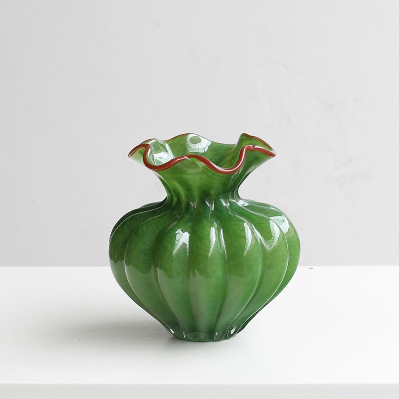 Wavy mouth vase