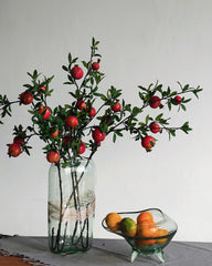 Bubble glass vase