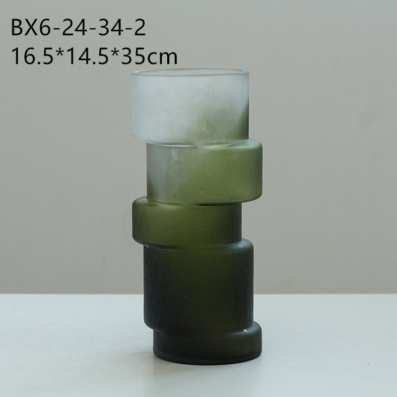 Bamboo glass vase