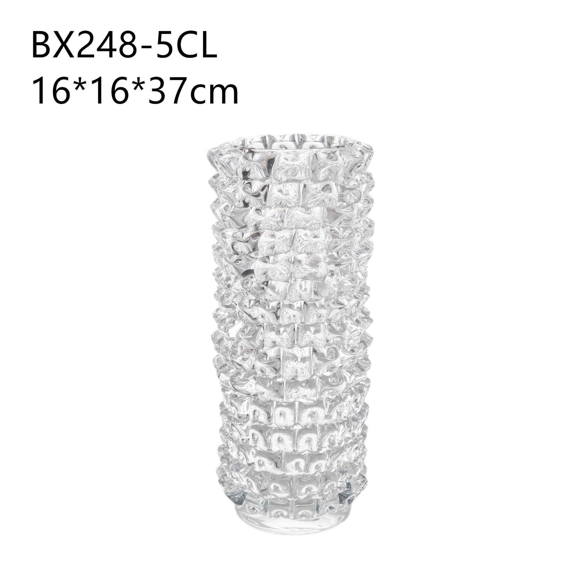 Straight crystal vase