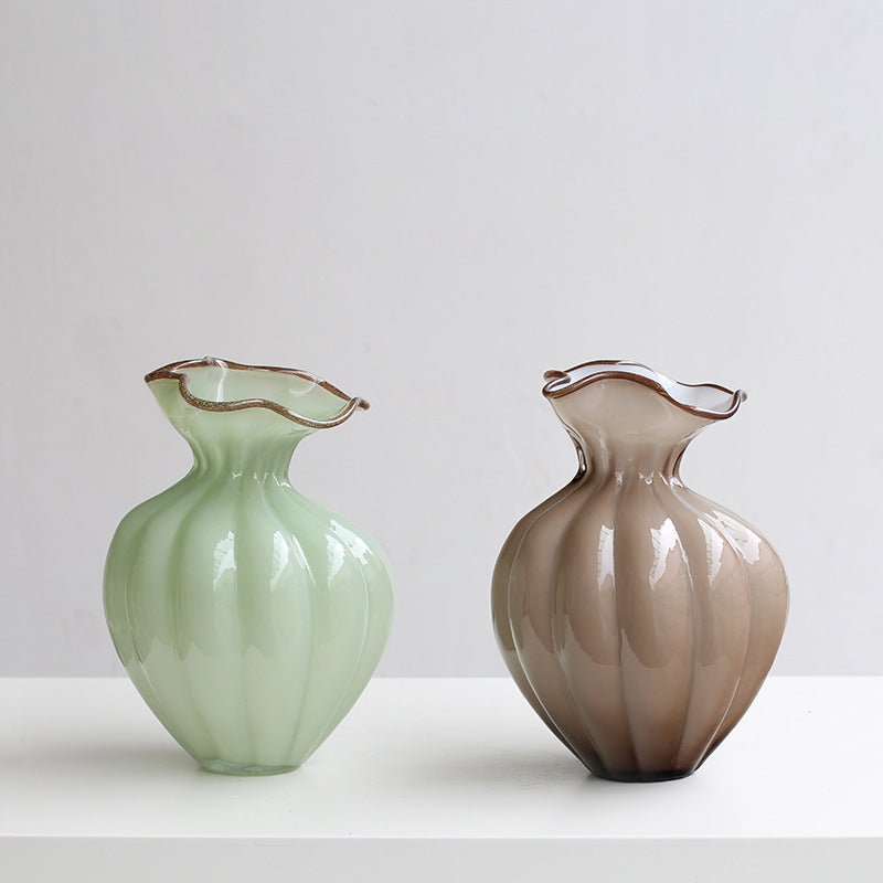Wavy mouth vase