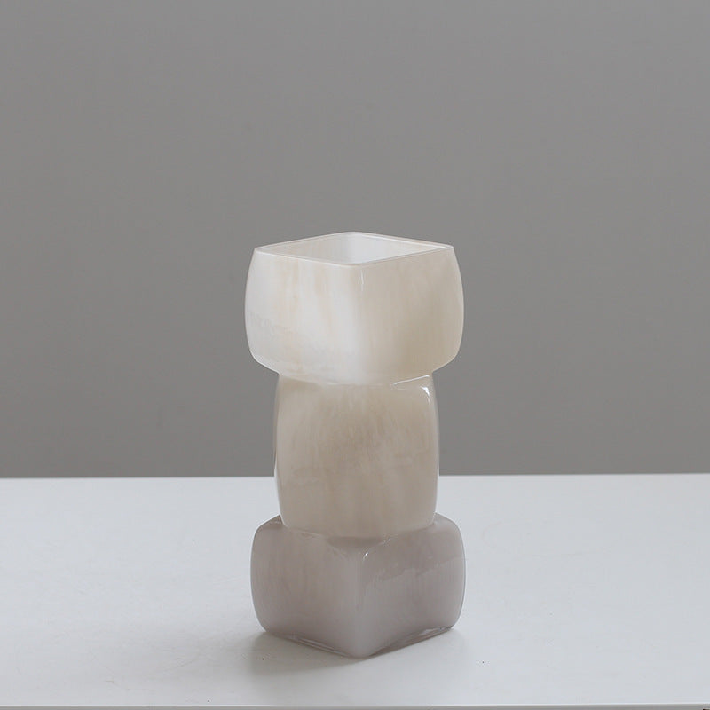 Geometric square vase