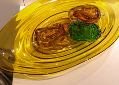 Glazed fruit plate