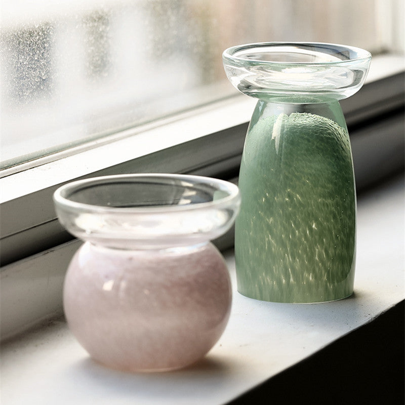 Two-color splicing vase