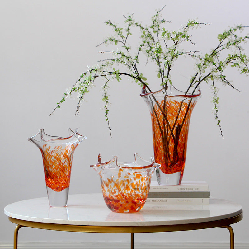 Thickened glass vase
