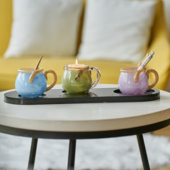 Two-color splicing mini water cup