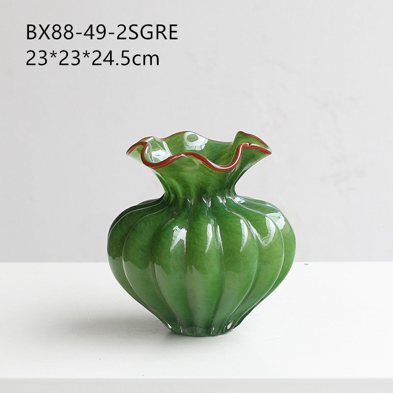 Wavy mouth vase
