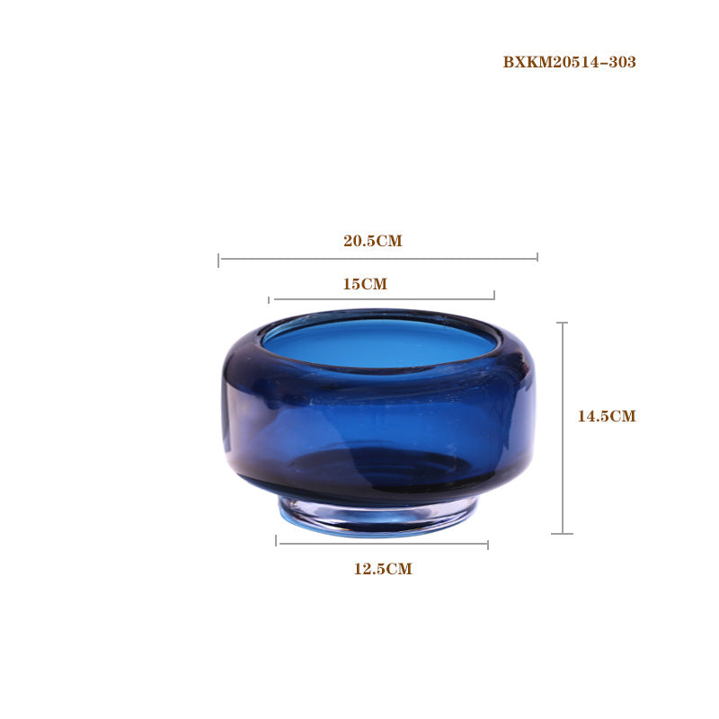 Heavy glazed vase