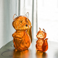 Orange fox ornament