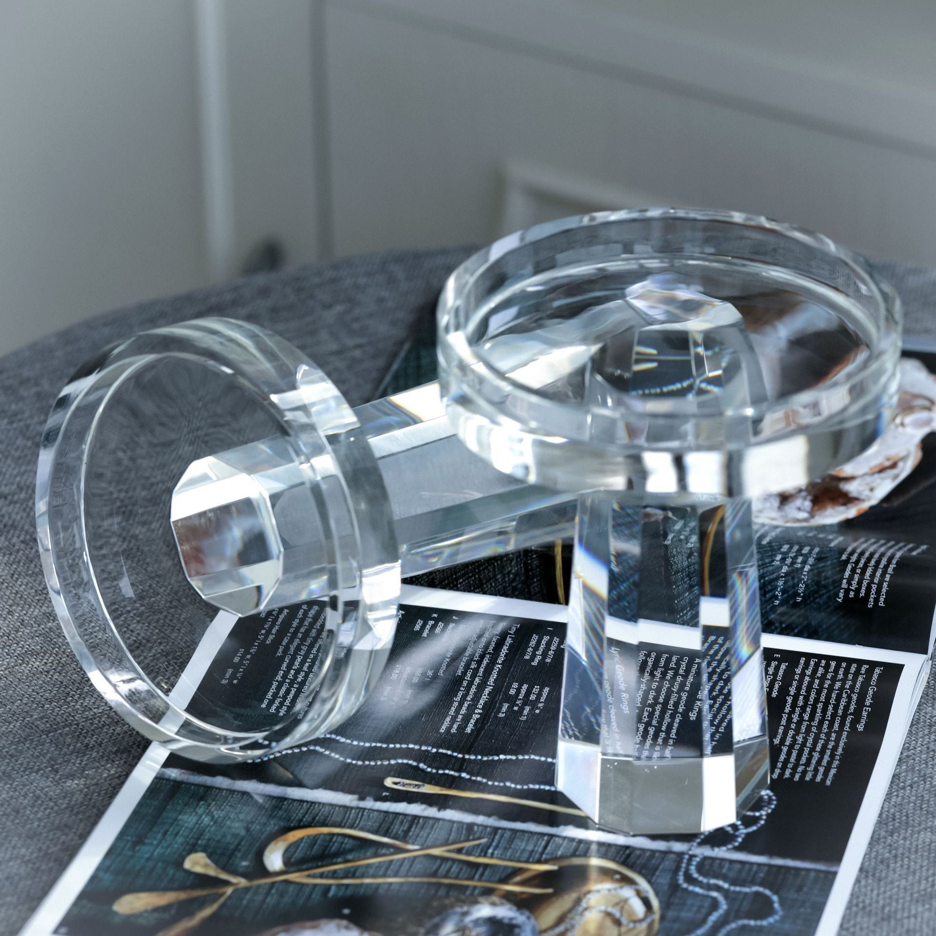 Modern crystal candlestick