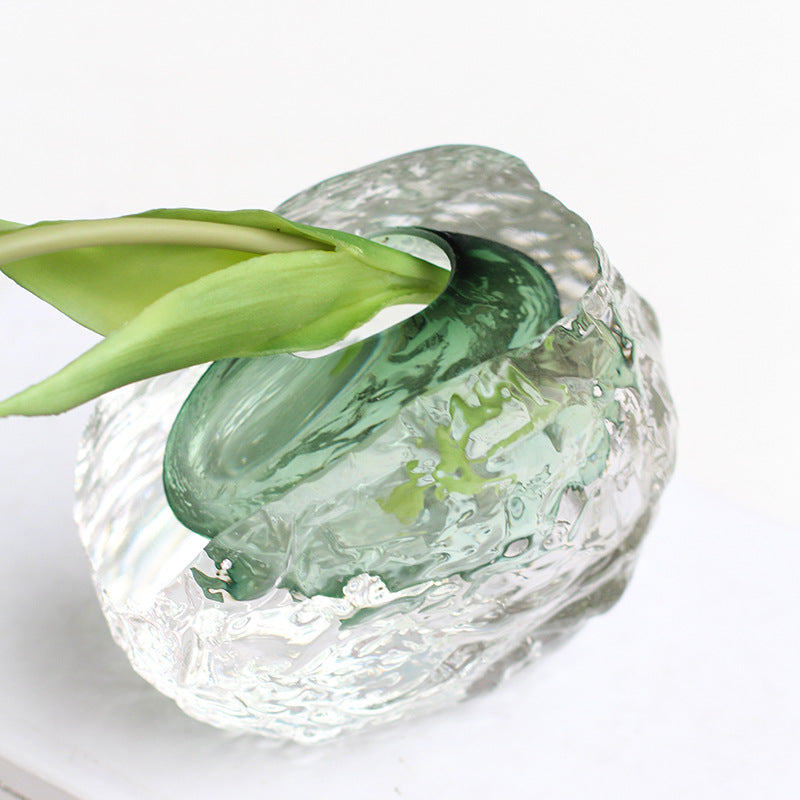 Glacier thick bottom vase