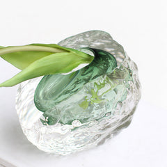 Glacier thick bottom vase