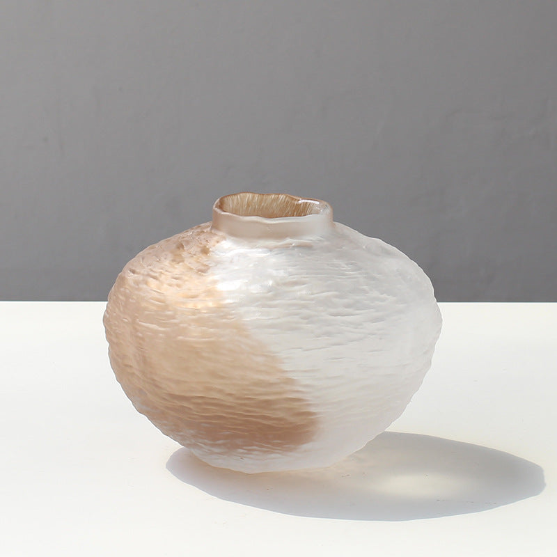 Frosted vase