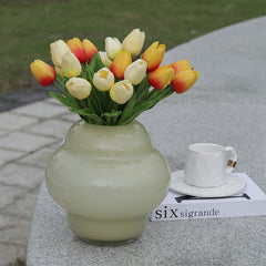 Cream yellow vase